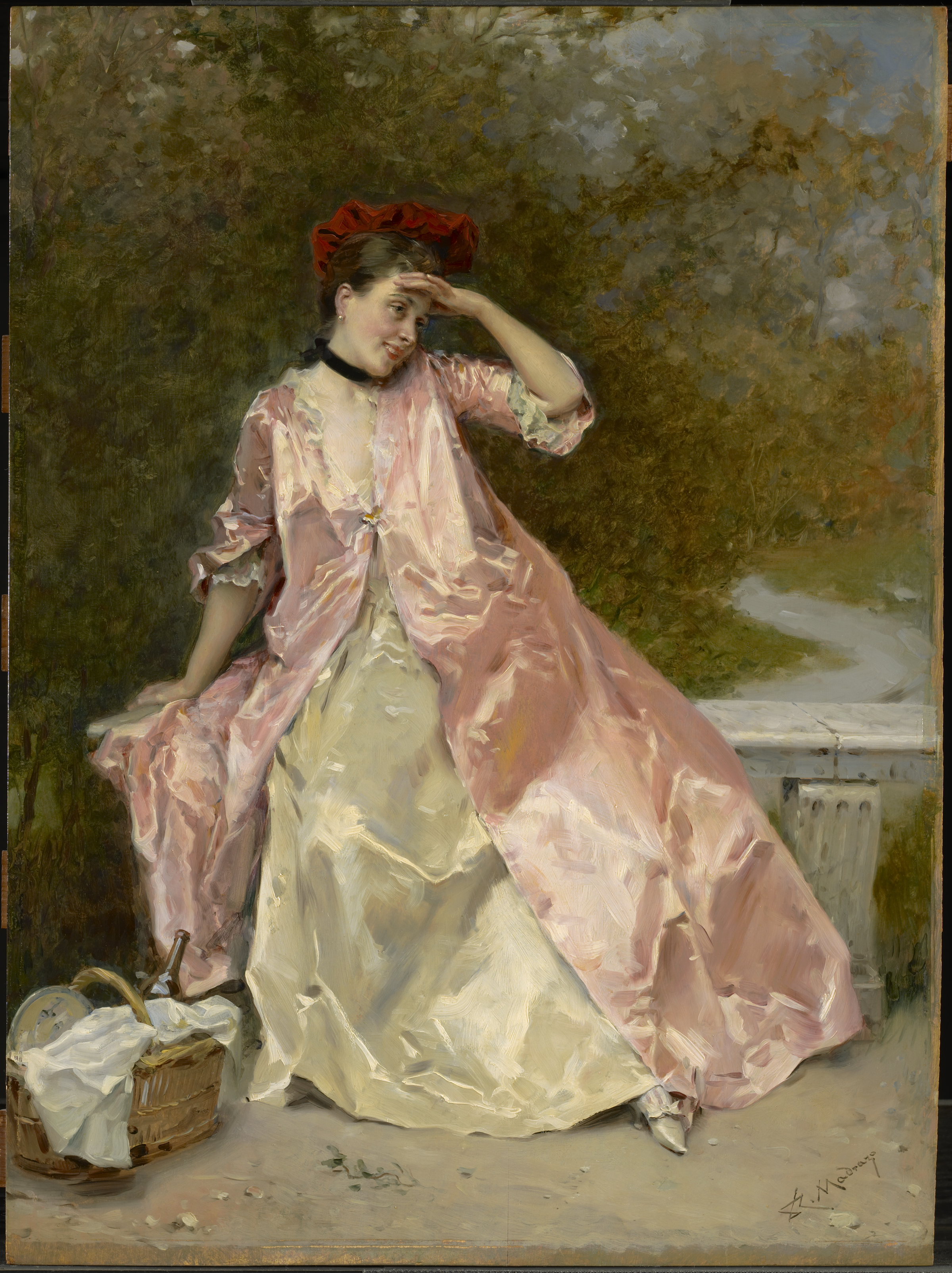 Woman with a Picnic Basket